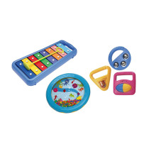 American Imports Hohner Kids Early Childhood Music Toy Musical Toy Enlightenment Yanqin Beat Drum Suit Harmonica Recommendation 1-2