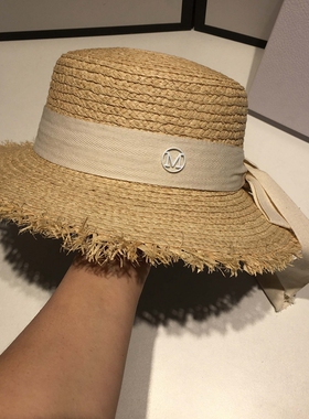 日系可爱草帽女小清新凹造型夏