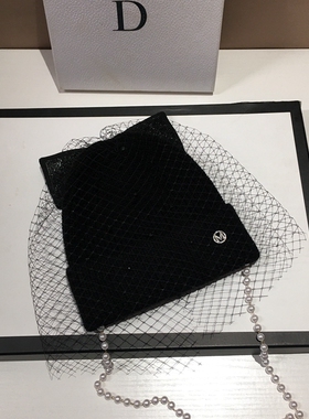 毛线帽子针织帽可爱女秋冬百搭