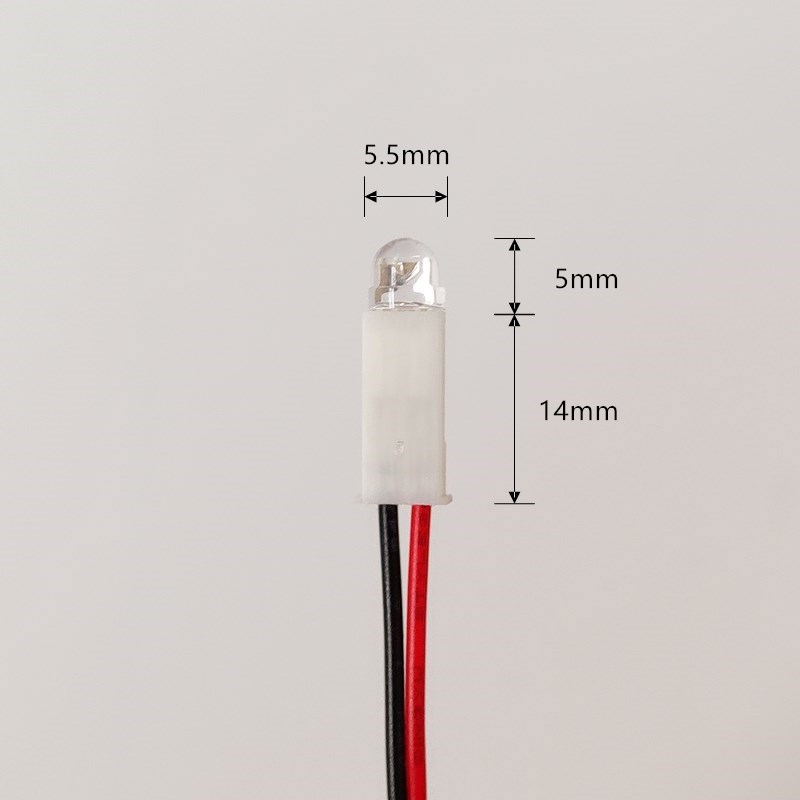 包邮F5发光二极管带电池盒开关DIY自制LED灯5V电压常亮led手工灯 - 图2