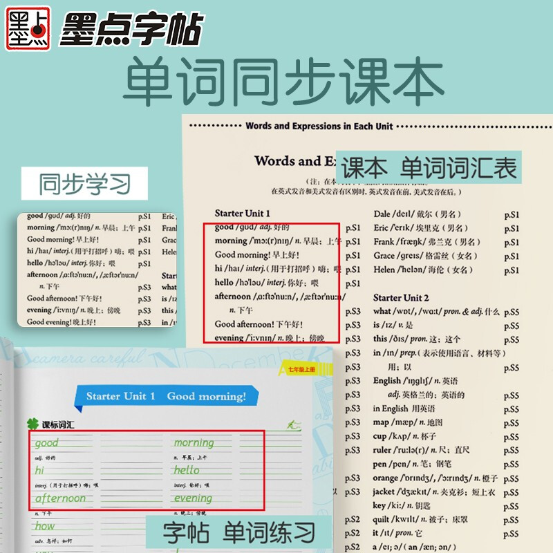 一字千金衡水体英语同步字帖衡水体中学英语满分作文初中生中考英语字帖七年级八九年级上下册中考满分作文英语同步同步书写能手-图2