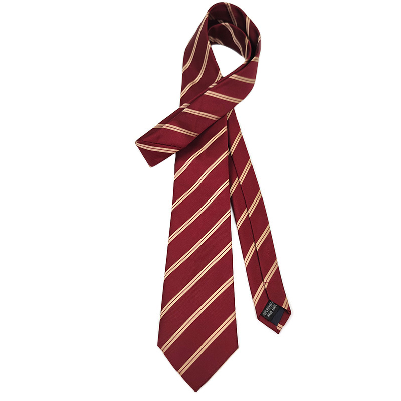 美式街头复古红色赤金条纹手打领带女宽基础百搭学生拍照休闲搭配,淘宝优惠券,粉丝福利购,淘宝优惠卷