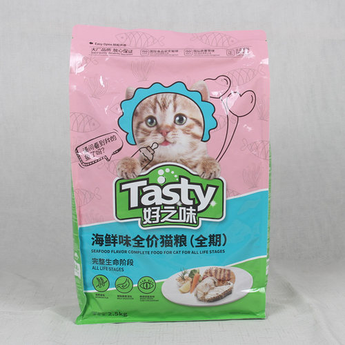 好之味猫粮5斤低盐海鲜味成猫幼猫干粮诺瑞挑嘴美毛去毛球500g - 图1