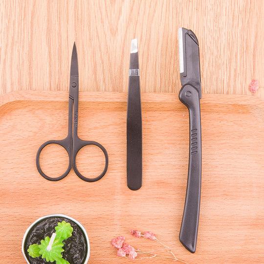 Beginners' new gloves suits for men and women's artifacts for eyebrow trimming knife