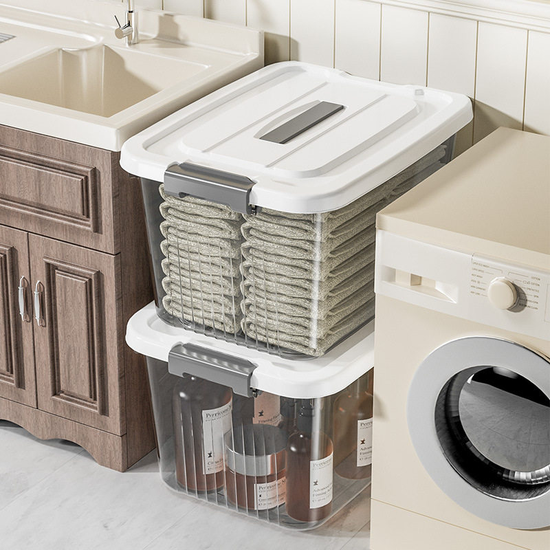 收纳箱家用储物箱透明杂物玩具零食收纳盒大号加厚被子衣服整理箱,淘宝优惠券,粉丝福利购,淘宝优惠卷