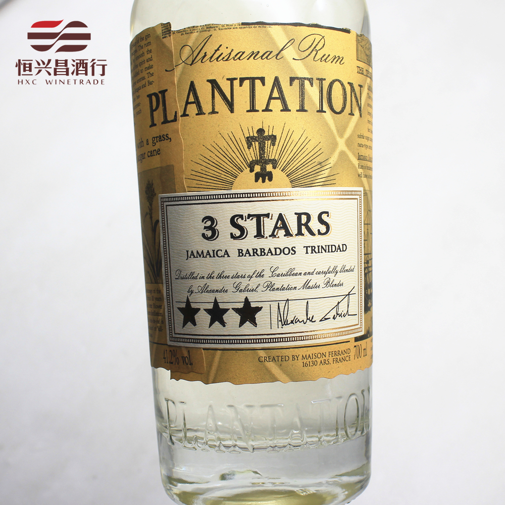 洋酒蔗园3星朗姆酒 Plantation 3stars Rum700ml调鸡尾酒基酒-图1