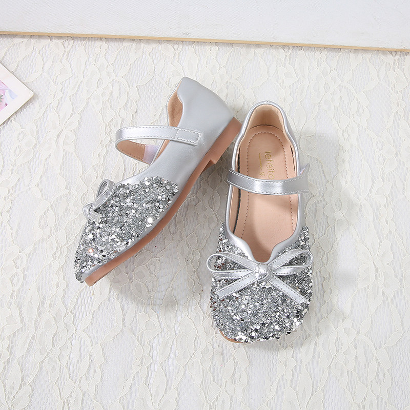 女童公主鞋2025春季新款儿童小皮鞋中大童时尚软底小女孩水晶单鞋,淘宝优惠券,粉丝福利购,淘宝优惠卷