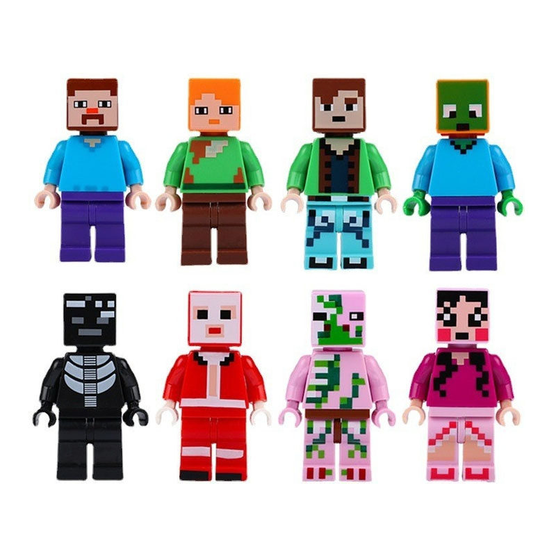 积木人仔世界主题蛋糕装饰插件摆件公仔儿童男孩生日烘焙装扮配件,淘宝优惠券,粉丝福利购,淘宝优惠卷