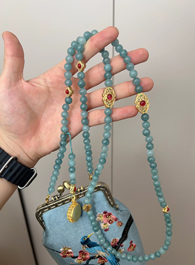 新中式刺绣手机包配汉服旗袍的包包小众高端中国风复古民族风暗紫