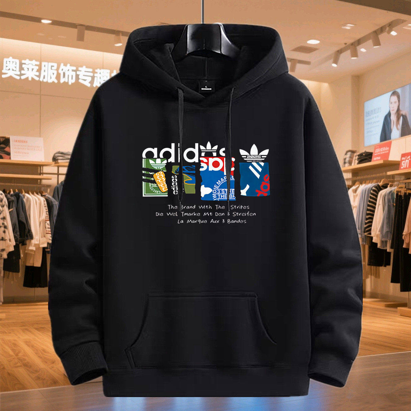 奥莱连帽卫衣男女宽松休闲百搭上衣春秋季棉质圆领青年潮牌套头衫,淘宝优惠券,粉丝福利购,淘宝优惠卷