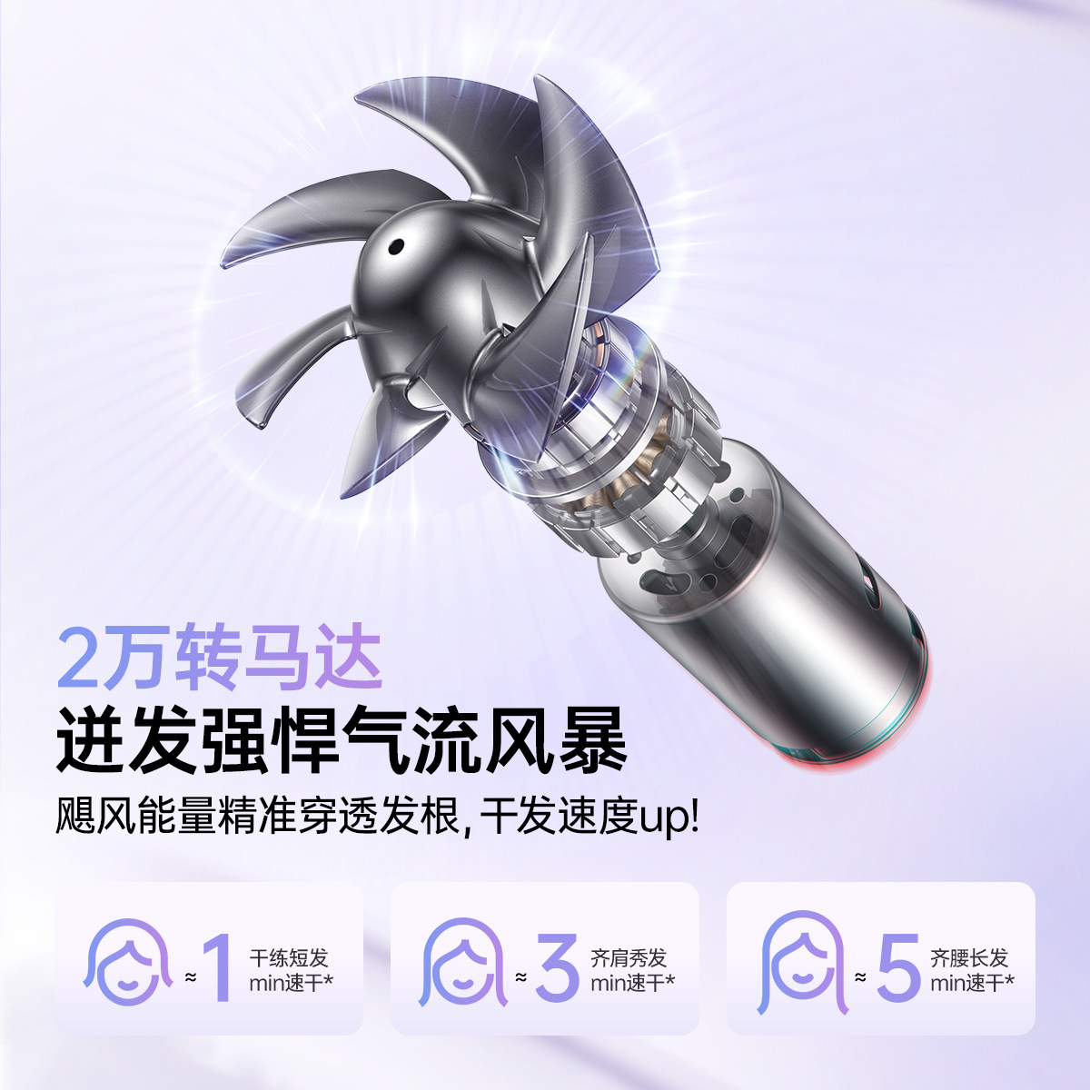 康夫等离子护发电吹风机大功率速干风筒