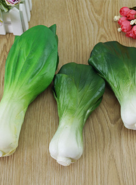 高仿真青菜上海青 小油菜 假青菜蔬菜模型PU仿真蔬菜摄影早教道具