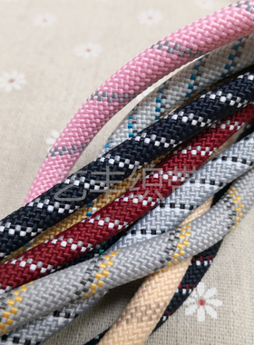 8MM粗跳点涤纶圆绳实心耐用编织DIY材料手腕斜挎包绳手机挂脖单绳