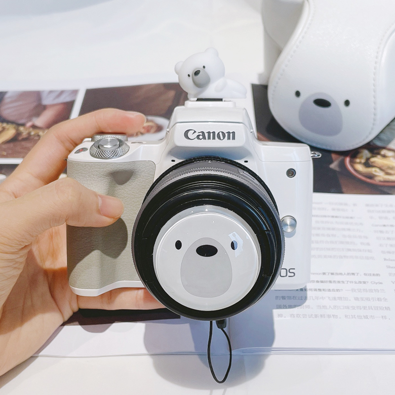 适用于富士15-45镜头盖 xs20热靴盖XT30相机1855xc35f2防丢绳52mm - 图0