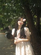 Doll collar Broken Flowers Dress dress Summer French style vintage Gentle Wind Bubbles First Love Fugitive Princess Dresses