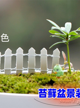 微景观多肉木质栅栏指路牌小摆件