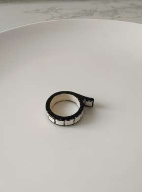 大魔王hahaha胶卷塑粘土戒指diy纯手工创意电影胶片戒指小众饰品