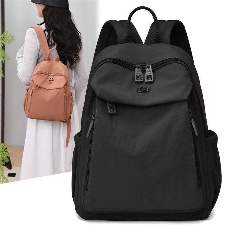 Waterproof Oxford cloth backpack Korean style casual large capacity women's fashion lightweight nylon sports shopping backpack for women