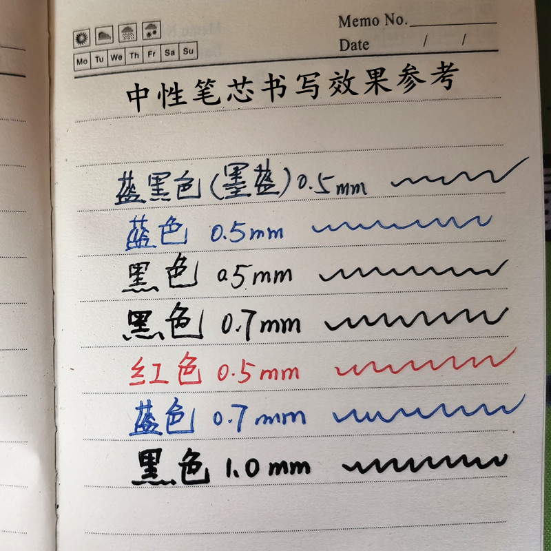 11.1CM流畅签字笔芯JNC0.5SXR-5替芯适用blen斑马JJZ66减振中性笔 - 图2