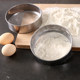 Stainless steel sieve round flour sieve handheld sugar powder Chinese medicine sieve 60 mesh fine mesh sieve baking tool filter sieve