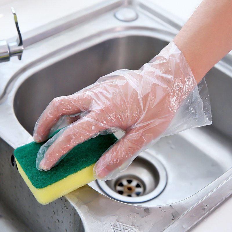 加厚一次性手套透明厨房餐饮食品级PE薄膜卫生防护手套家用餐饮级,淘宝优惠券,粉丝福利购,淘宝优惠卷