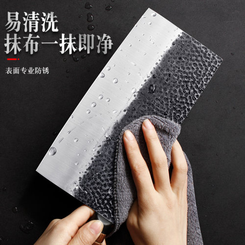 十八子作菜刀厨师专用手工锻打阳江十八子切片刀切肉家用厨房刀具 - 图2