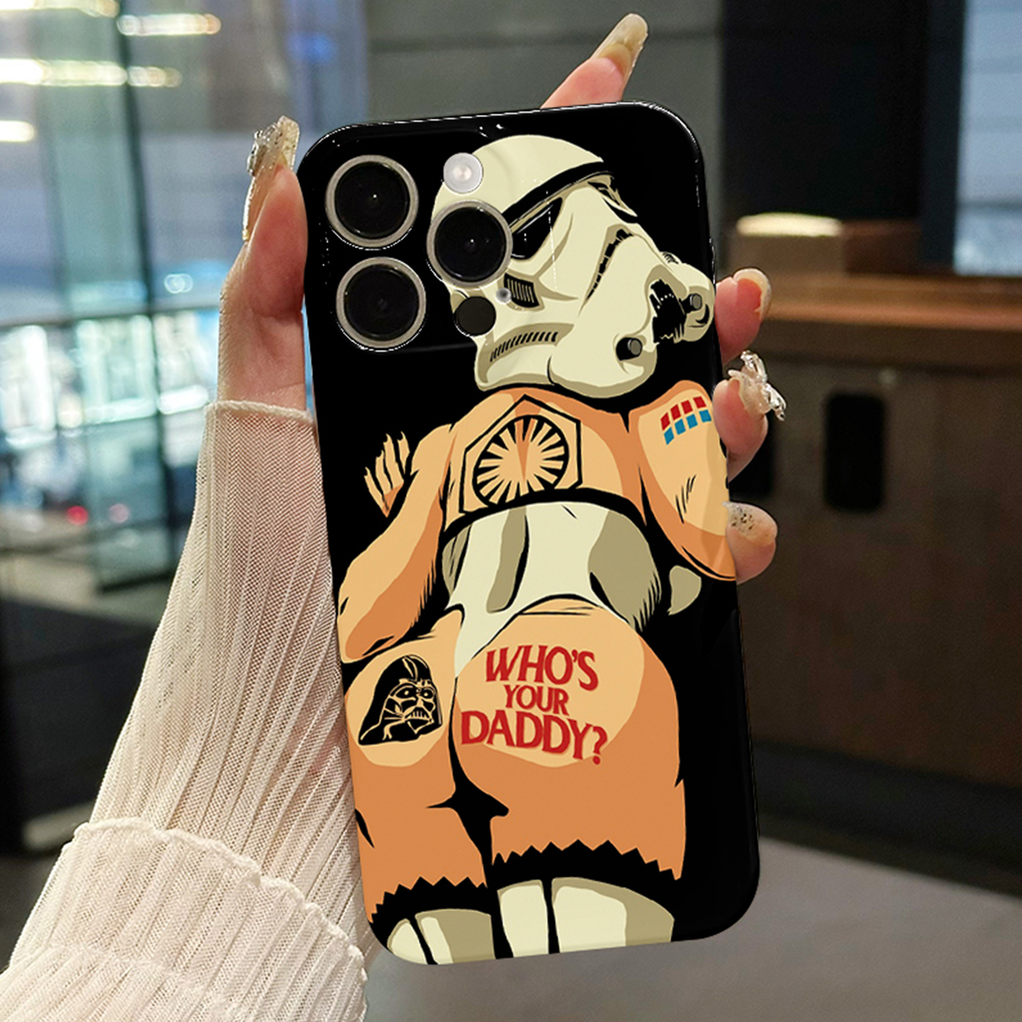 星球大战性感白兵适用iphone16promax菲林手机壳苹果17华为p70荣耀400vivos30iqoo13y300软红米k80note14全包-图1