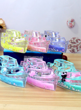 轮船入油流沙摆件装饰品