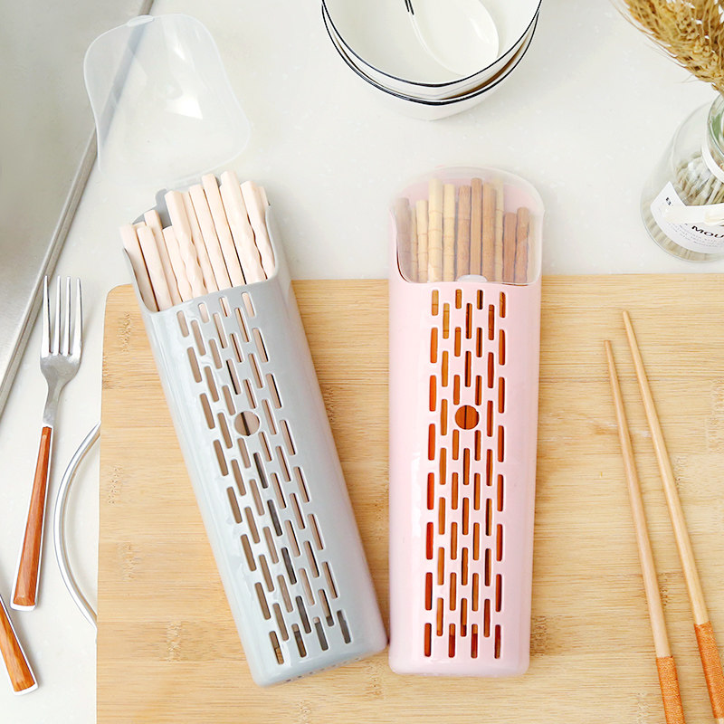 Chopsticks household chopstick stand with wall-mounted plastic