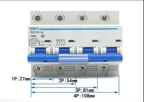 正泰家用空气开关断路器DZ158-125  1P/2P/3P/4P 63A80A100A125 - 图2