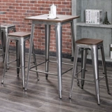 Железный металлический бар стул из нержавеющей стали винный табурет твердый деревян простые барные батончики с высоким содержанием стула с высоким стулом