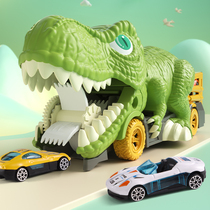 Childrens toy car Alloy Car Dinosaur Devoured Large Bully Dragon Deformed Inertial Car Big Boy Puzzle-resistant