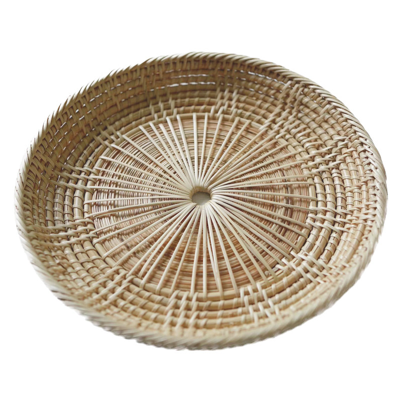 早上好商店|天然藤编8寸盘托盘面包篮果篮收纳盘多用盘,淘宝优惠券,粉丝福利购,淘宝优惠卷