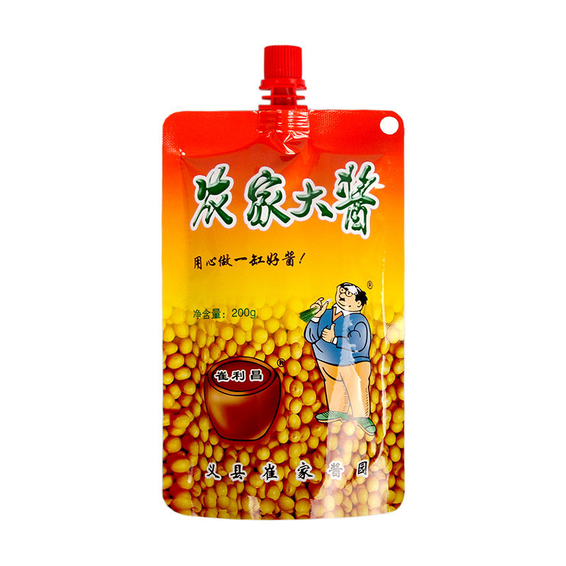 锦州义县东北大酱崔利昌农家大酱200g*8袋咸酱蘸菜酱黄豆酱调味酱,淘宝优惠券,粉丝福利购,淘宝优惠卷