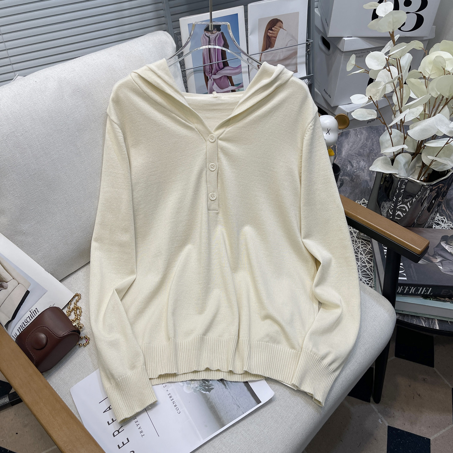胡子叔大码女装秋季新款连帽套头针织衫胖mm韩系百搭减龄毛衣帽衫,淘宝优惠券,粉丝福利购,淘宝优惠卷