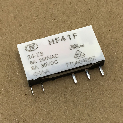 原装宏发继电器HF41F-24-ZS DC24V 60 5 12V 底座插座41F-1Z-C2-1 - 图1