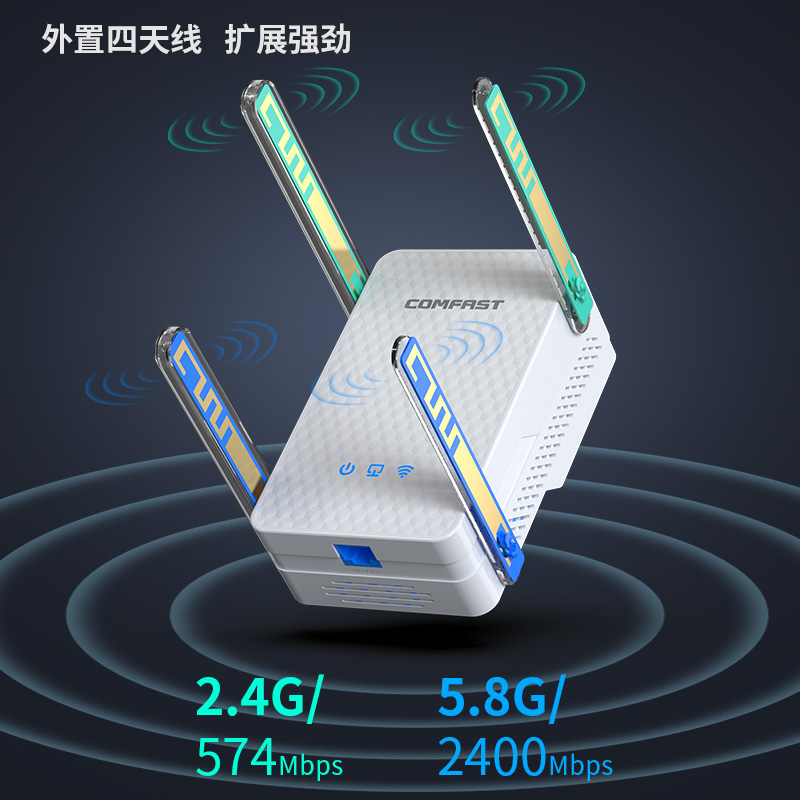 COMFAST wifi6信号扩大器3000M双频5G千兆wifi信号增强放大器网络加速器中继扩展器无线路由器穿墙王CF-XR186 - 图3