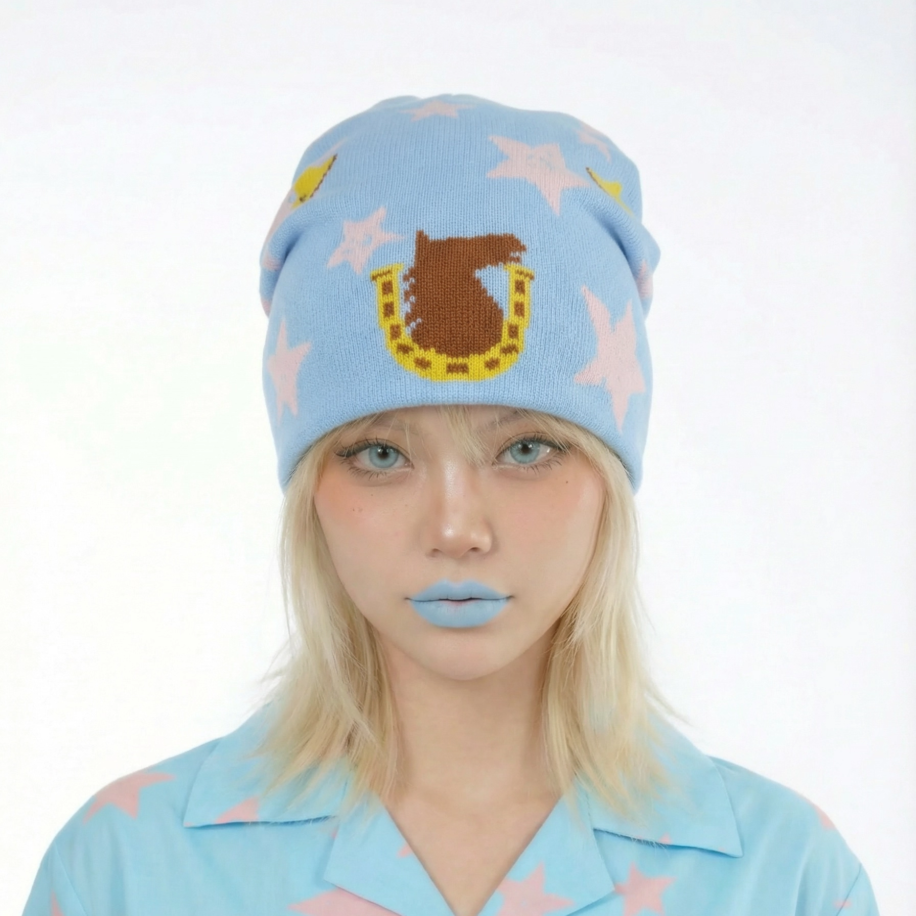 JOJO的奇妙冒险男女同款冷帽子针织帽乔尼乔斯达SBR米斯达周边