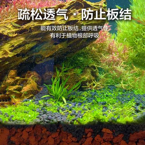 沃韦朗天然火山石底砂鱼缸专用乌龟水草泥造景颗粒滤材云山石 - 图2