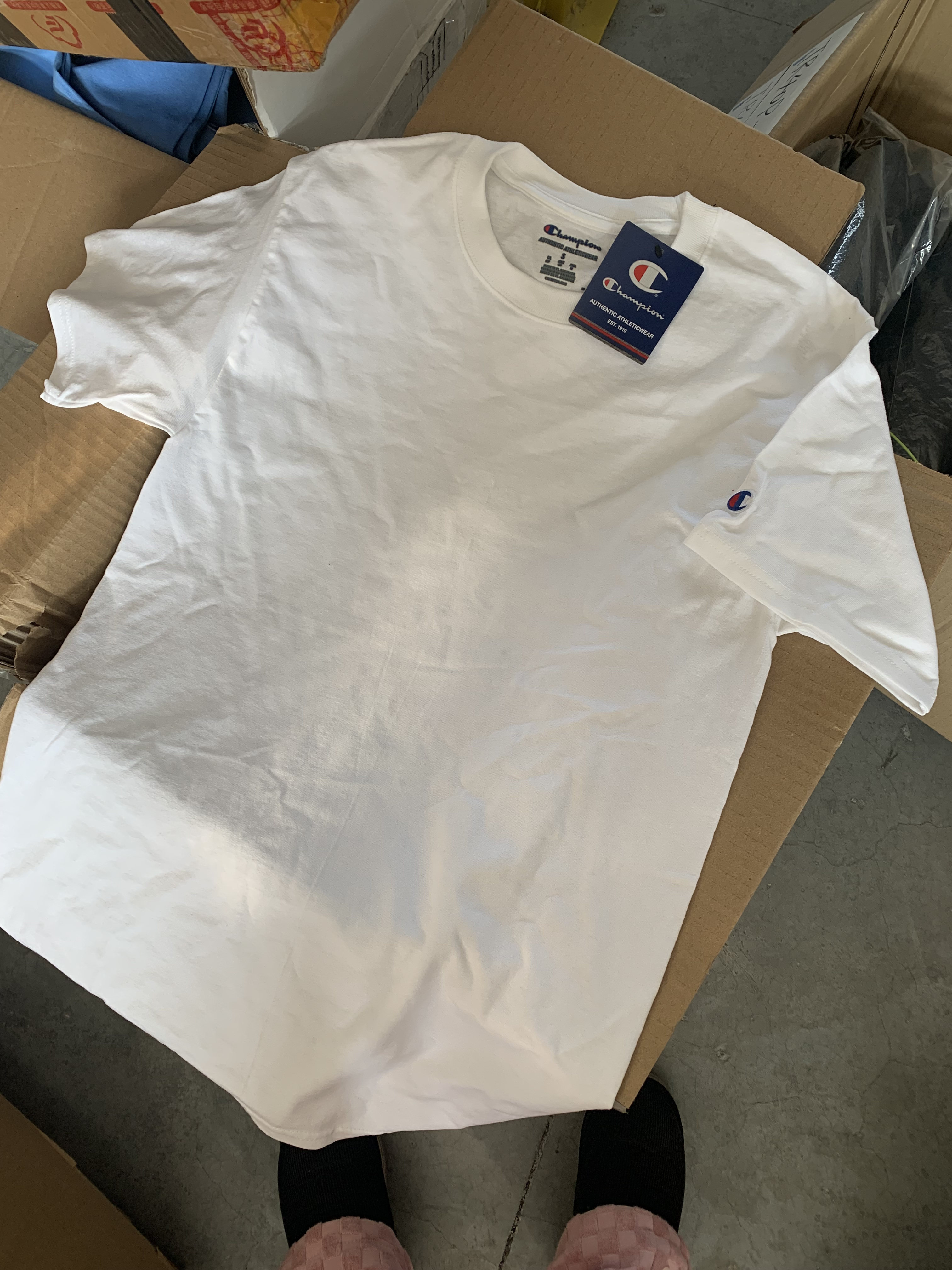 美版champion冠军短袖白色基础款全新正品宽松圆领纯色夏男女t恤,淘宝优惠券,粉丝福利购,淘宝优惠卷