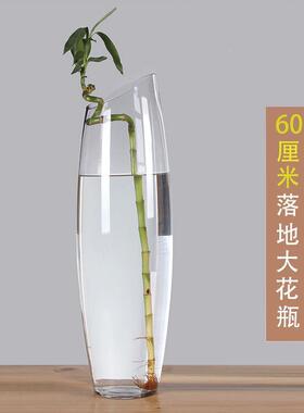 特大号富贵竹花瓶玻璃透
