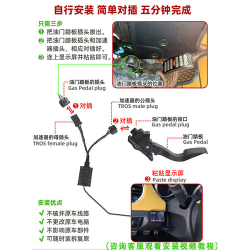 华泰圣达菲A25宝利格路盛E70特拉卡电子油门加速动力提升改装 - 图2