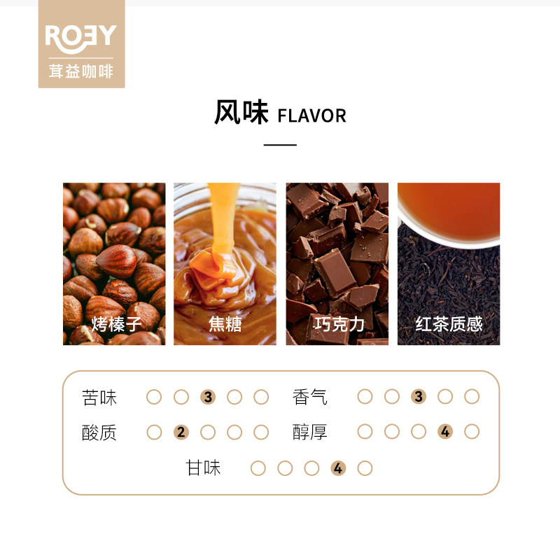 ROEY 巴西甜蜜SOE咖啡豆中深烘焙意式浓缩低酸高醇单一产地250g