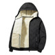 8XL large size cotton coat men's lamb velvet winter coat plus velvet thickened thermal coat windproof hooded casual jacket 8XL large size cotton coat men's lamb velvet winter coat plus velvet thickened thermal coat windproof hooded casual jacket
