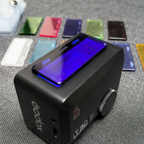 神牛iT30pro闪光灯磁吸色温片滤色片光效附件配件配收纳包 - 图1