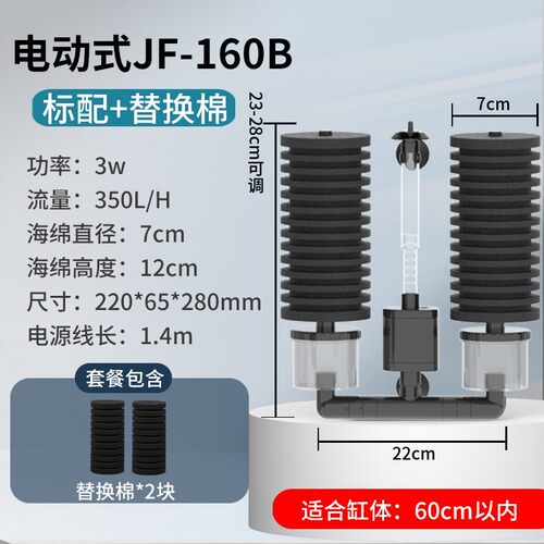 森森鱼缸生化过滤器小型三合一净水循环电动水妖精循环水系统水泵 - 图1