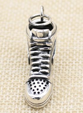 纯银复古欧美长款毛衣链吊坠