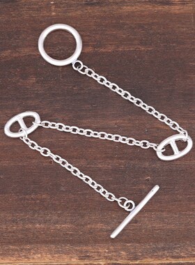 猪鼻子韩版欧美风一字扣手饰品