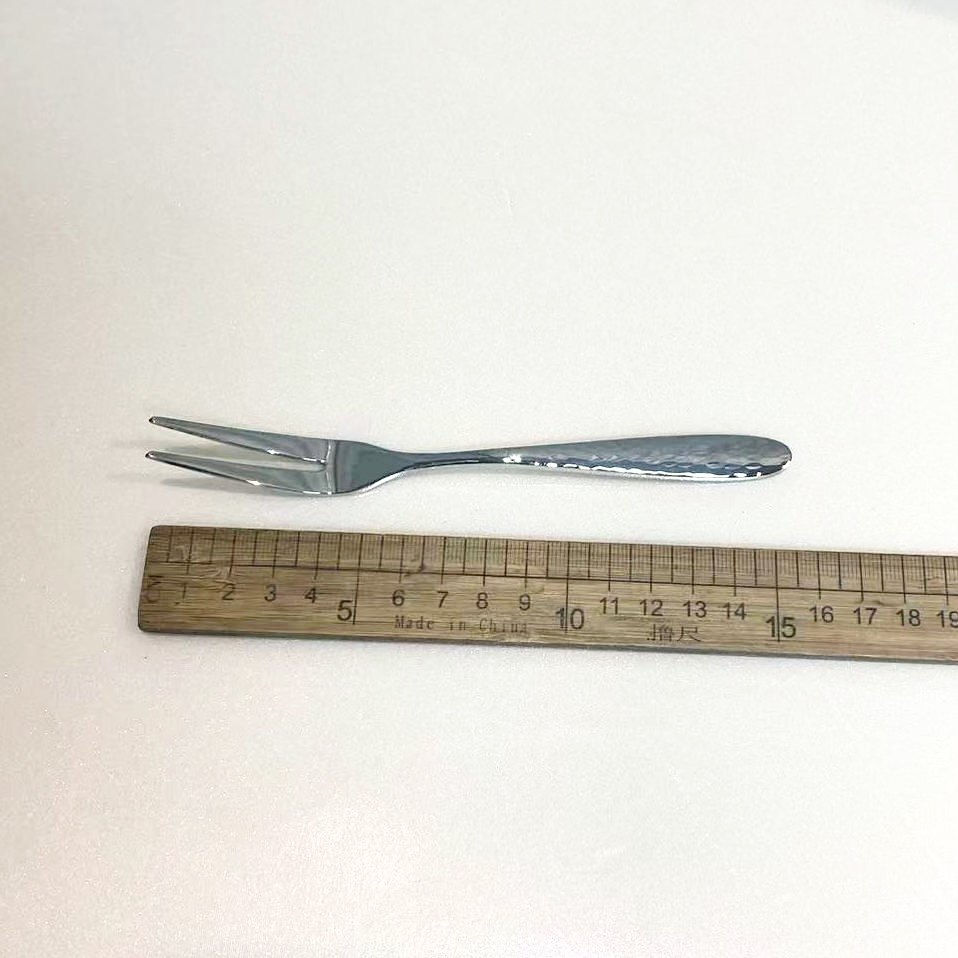 外贸欧式18/10不锈钢水果叉锤纹水果签甜品叉蛋糕叉点心叉月饼叉,淘宝优惠券,粉丝福利购,淘宝优惠卷