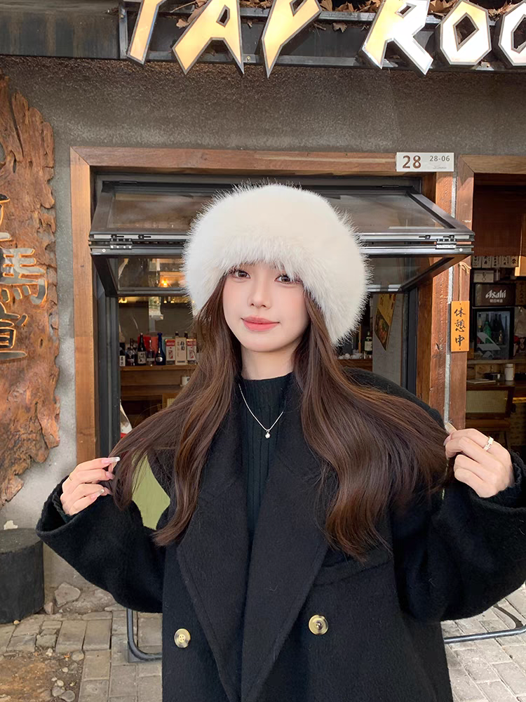 毛绒地主帽女秋冬新款防寒保暖帽子东北盆帽护耳帽显脸小渔夫帽潮,淘宝优惠券,粉丝福利购,淘宝优惠卷